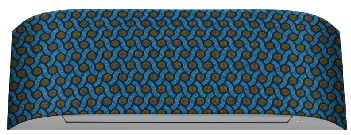 Toshiba Climatisation - Kit Haori - Ondine Bleue - Etoffe en tissu personnalisable à l'infini