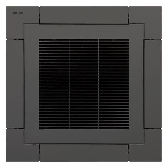 Toshiba Climatisation - Sous-face Cassette 4 voies 600x600 - Noir - sans débordements