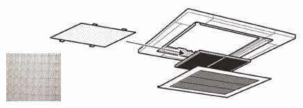 Toshiba Climatisation - Kit filtres PM2.5 (après filtre sous-face) - cassettes 4-voies 800x800 - 4x 20