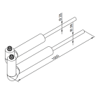 Toshiba Climatisation - Kit hydraulique isolé Hydrosplit R290; raccord sous groupe ; épart horizontal
