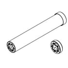 Toshiba Climatisation - Passe tube façade isolé Hydrosplit R290; avec cheminement câble/liaisons hydrau