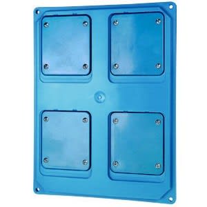 Gewiss - PANNEAU 2 VERROUILLÉES VERT. IP55 BL.