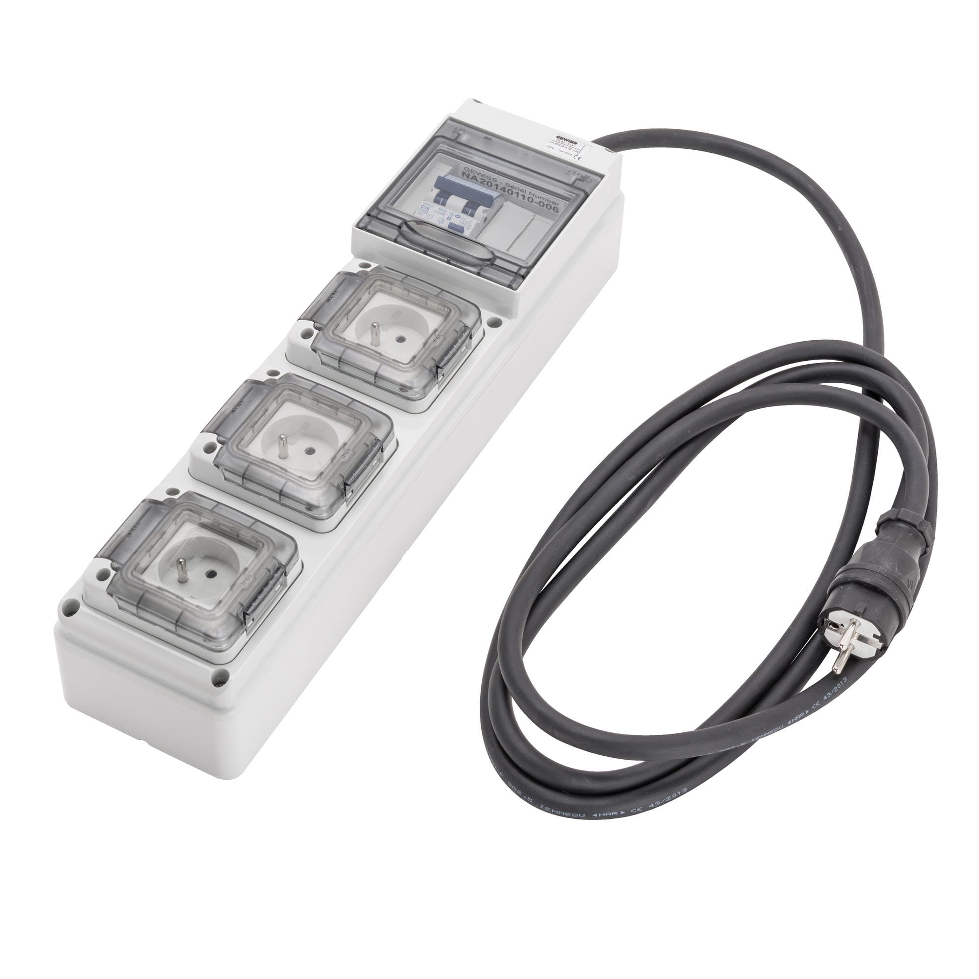 Gewiss - COFFRET 3x2P+T 16A