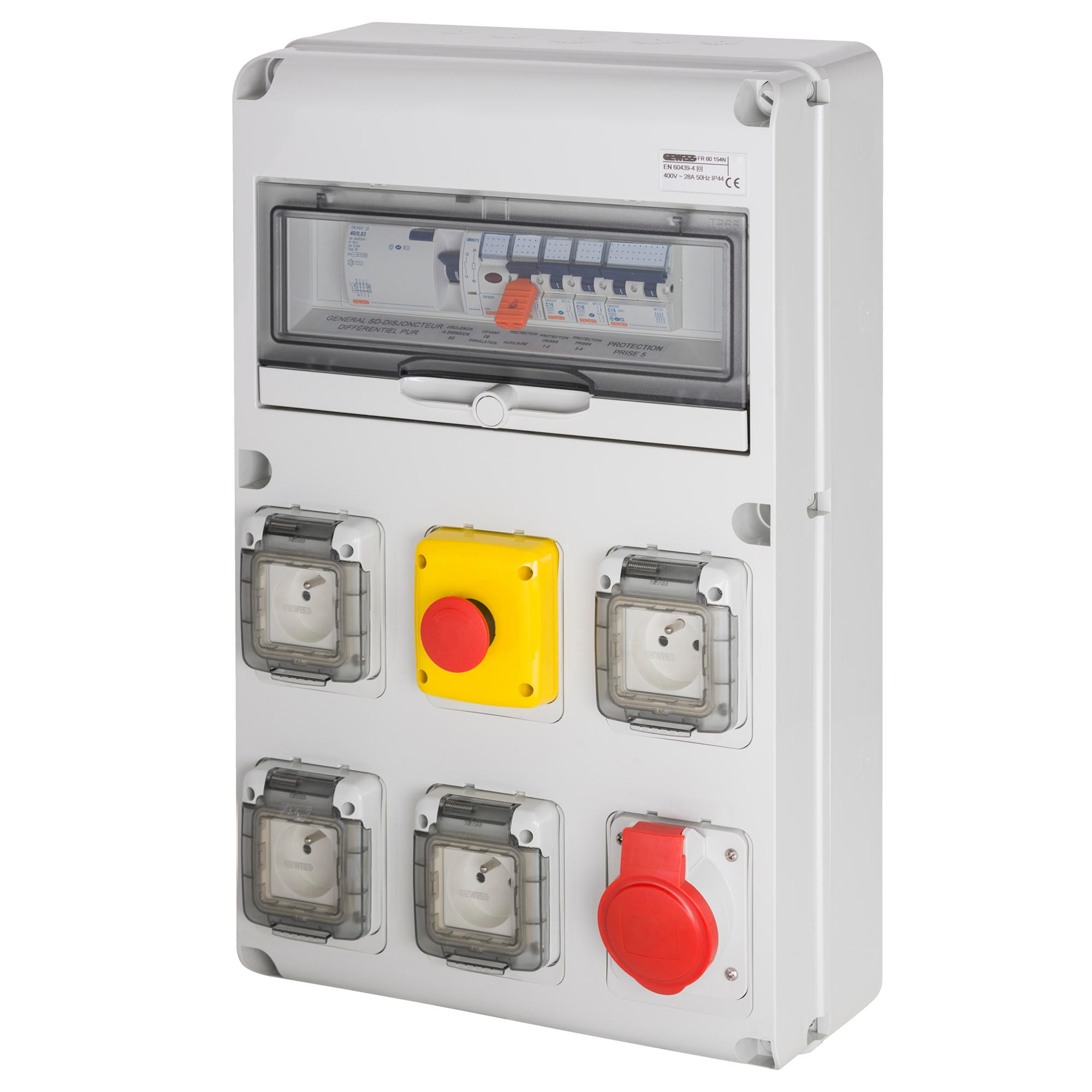 Gewiss - COFFRET 4x230V-16A+1X400V-16A+AU