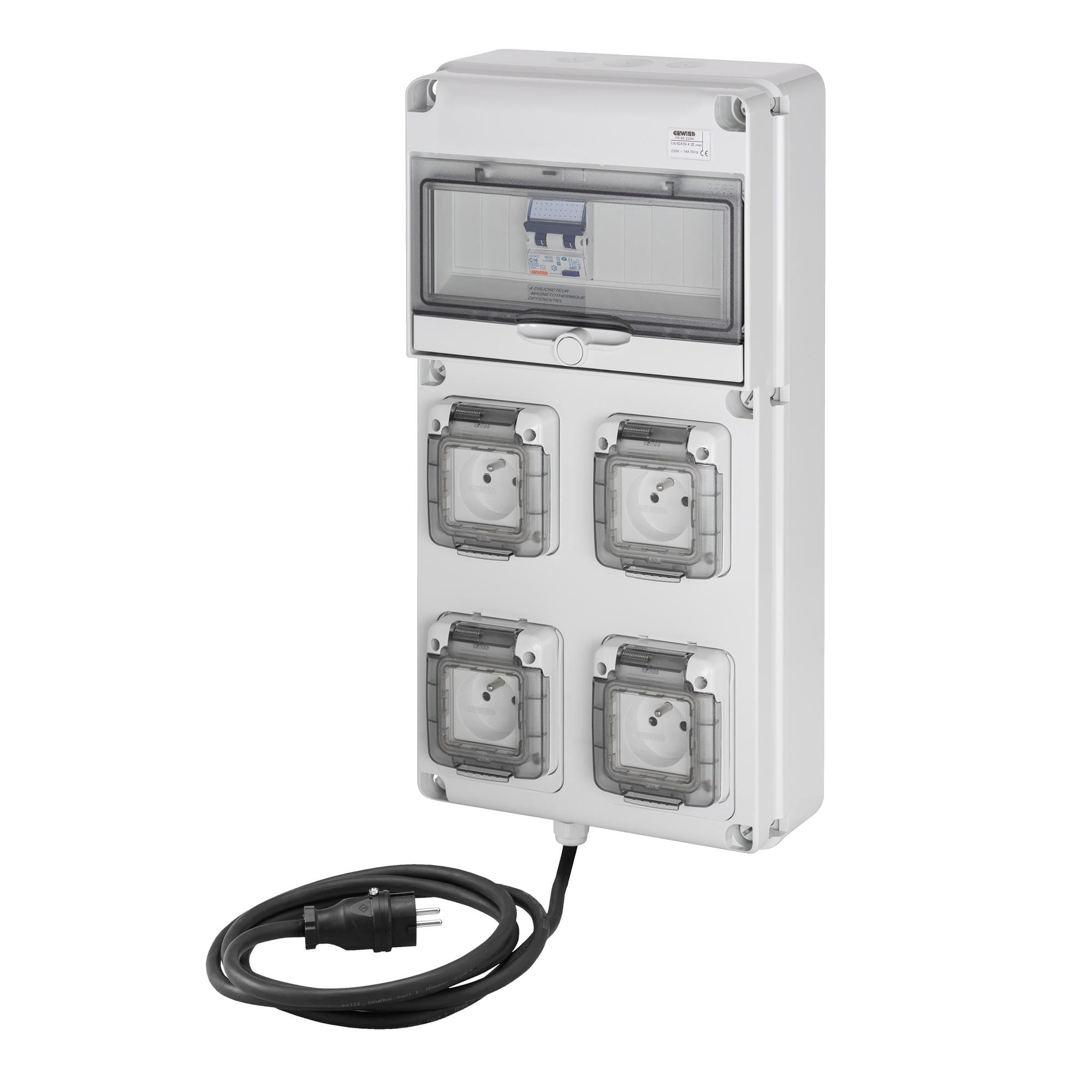 Gewiss - COFFRET 4PC 230V 16A+DD30MA+CABLE