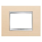 Gewiss - PLAQUE LUX 3P ÉRABLE