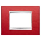 Gewiss - PLAQUE LUX 3P CUIR RUBIS