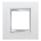 Gewiss - PLAQUE APPAREILLAGE LUX INT. 2P CUIR BL - GW16222PB