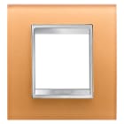 Gewiss - PLAQUE LUX INT. 2P VERRE OCRE