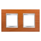 Gewiss - PLAQUE LUX INT. 2+2P H CERISIER
