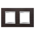 Gewiss - PLAQUE LUX INT. 2+2P H WENGUÉ