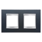 Gewiss - PLAQUE APPAREILLAGE LUX INT. 2+2P H CUIR NO - GW16223PN