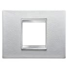 Gewiss - PLAQUE LUX 2P CUIR BL