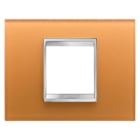 Gewiss - PLAQUE LUX 2P VERRE OCRE