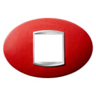 Gewiss - PLAQUE APPAREILLAGE ART 2P CUIR RUBIS - GW16302PR