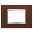 Gewiss - PLAQUE LUX 3P METAL FIN. OXIDÉ