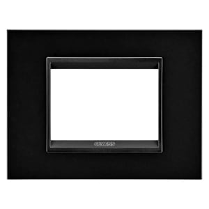 Gewiss - PLAQUE LUX 3P METAL NO MONOCROME