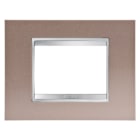 Gewiss - PLAQUE LUX 3P METAL BRONZE PEARL