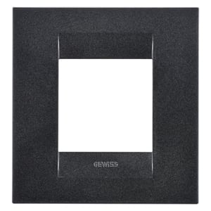 Gewiss - PLAQUE APPAREILLAGE GEO INT. 2P ARDOISE - GW16422VA