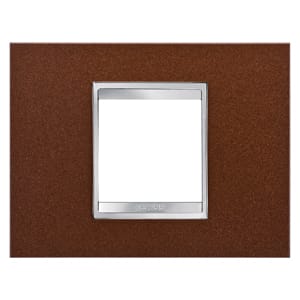 Gewiss - PLAQUE LUX 2P METAL FIN. OXIDÉ