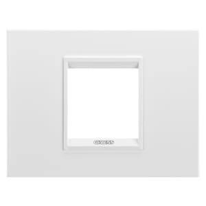 Gewiss - PLAQUE LUX 2P METAL BL MONOCROME