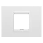 Gewiss - PLAQUE LUX 2P METAL BL MONOCROME