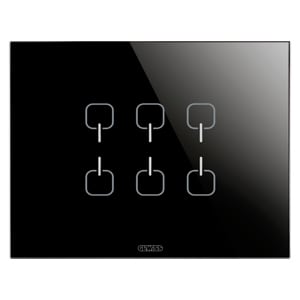 Gewiss - PLAQUE ICE TOUCH KNX NO 6 SYMB.