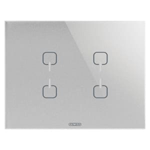 Gewiss - PLAQUE ICE TOUCH KNX TITANE 4 SYMB.