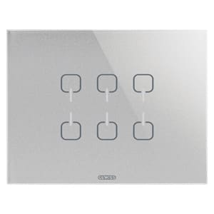 Gewiss - PLAQUE ICE TOUCH KNX TITANE 6 SYMB.