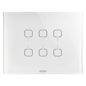Gewiss - PLAQUE ICE TOUCH KNX BL 6 SYMB.