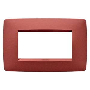 Gewiss - PLAQUE APPAREILLAGE ONE 4P RUBIS - GW16104VR