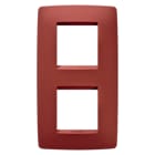 Gewiss - PLAQUE APPAREILLAGE ONE INT. 2+2P V.E. 71 RUBIS - GW16124VR