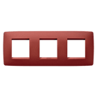 Gewiss - PLAQUE ONE INT. 2+2+2P H RUBIS