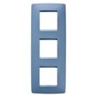 Gewiss - PLAQUE APPAREILLAGE ONE INT. 2+2+2P V BLEU MER - GW16127VB