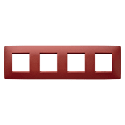 Gewiss - PLAQUE ONE INT. 2+2+2+2P H RUBIS