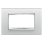 Gewiss - PLAQUE LUX 4P VERRE GLACE