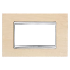Gewiss - PLAQUE APPAREILLAGE LUX 4P ÉRABLE - GW16204LA
