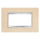 Gewiss - PLAQUE APPAREILLAGE LUX 4P ÉRABLE - GW16204LA