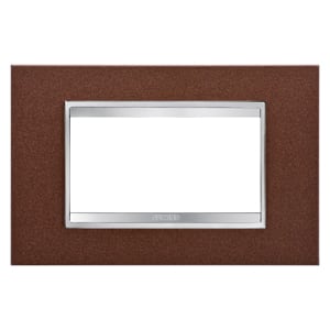 Gewiss - PLAQUE LUX 4P METAL FIN. OXIDÉ