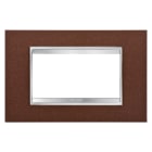 Gewiss - PLAQUE LUX 4P METAL FIN. OXIDÉ