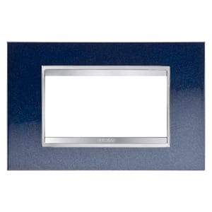 Gewiss - PLAQUE LUX 4P METAL BLUE CHIC