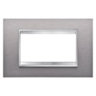 Gewiss - PLAQUE LUX 4P INOX BROSSÉ