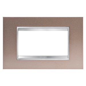 Gewiss - PLAQUE LUX 4P METAL BRONZE PEARL
