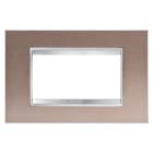 Gewiss - PLAQUE LUX 4P METAL BRONZE PEARL