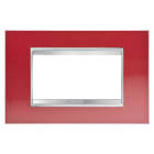 Gewiss - PLAQUE LUX 4P METAL RED GLAMOUR