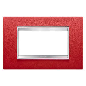 Gewiss - PLAQUE LUX 4P CUIR RUBIS
