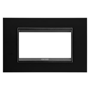 Gewiss - PLAQUE LUX 4P METAL NO MONOCROME
