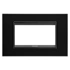 Gewiss - PLAQUE LUX 4P METAL NO MONOCROME