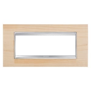 Gewiss - PLAQUE LUX 6P ÉRABLE