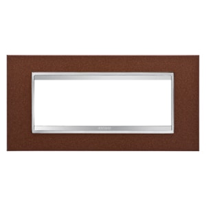 Gewiss - PLAQUE LUX 6P METAL FIN. OXIDÉ